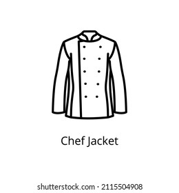 chef jacket icon in vector. Logotype