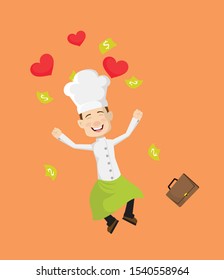 Chef - Jumping with Hearts and Money