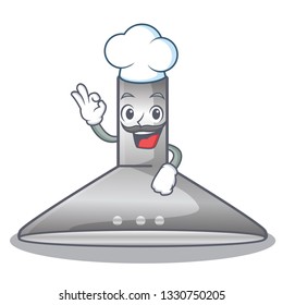 Chef kichen hood in the mascot shape