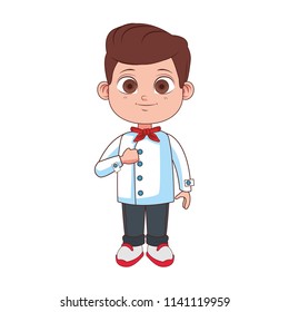Chef kid cartoon
