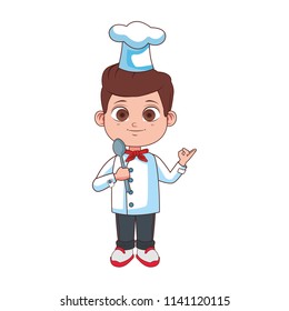 Chef kid cartoon