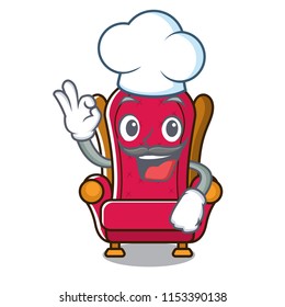Chef king throne character cartoon