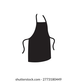 Chef or kitchen apron silhouette for culinary and hobbyist projects