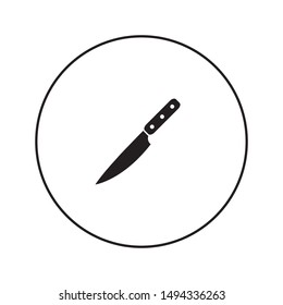 Chef kitchen knife vector icon, cooking icon