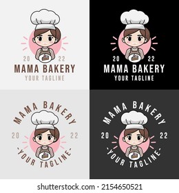 chef kitchen logo for food restaurant and cafe template 