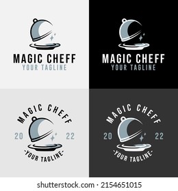 logotipo de cocina del chef para el restaurante de comida y la plantilla de café