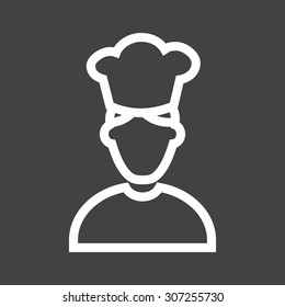 Chef, kitchen, male icon vector image. Can also be used for professionals. Suitable for web apps, mobile apps and print media.