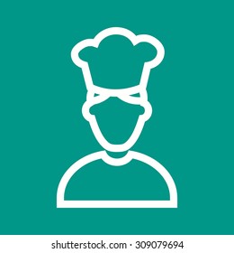 Chef, kitchen, male icon vector image. Can also be used for professionals. Suitable for web apps, mobile apps and print media.