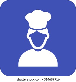 Chef, kitchen, male icon vector image. Can also be used for professionals. Suitable for web apps, mobile apps and print media.
