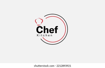 Chef Kitchen vector logo design