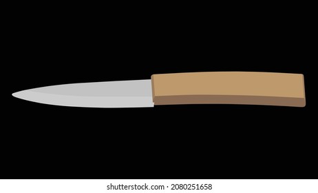 chef knife, butcher meat knife for butcher shop, Meat cutting knives, Cutlery icon set - vector realistic kitchen knife isolated, Vector illustration