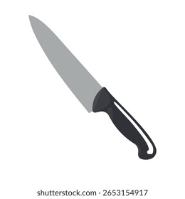 chef knife design silhouette vector illustration
