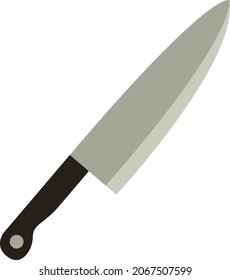 Chef knife icon vector illustration