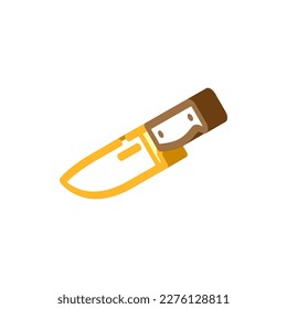 chef knife kitchen cookware isometric icon vector. chef knife kitchen cookware sign. isolated symbol illustration