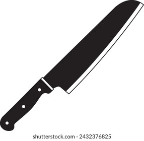 Chef Knife - Kitchen Knife Illustration in Vector