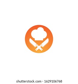 Chef Knife logo template vector icon design