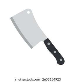 chef knife on white background