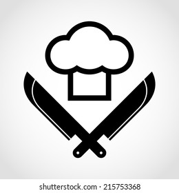 Chef knives Icon Isolated on White Background
