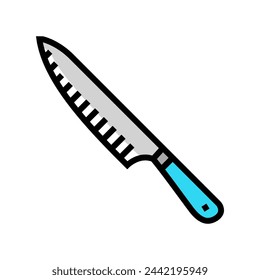 chef knives restaurant equipment color icon vector. chef knives restaurant equipment sign. isolated symbol illustration