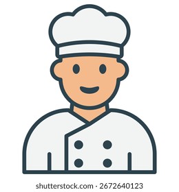 chef labor flat design illustration