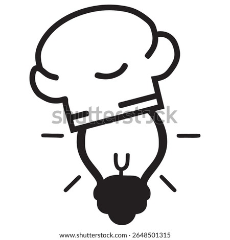 chef lamp icon vector design