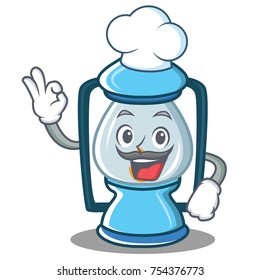 Chef lantern character cartoon style