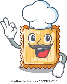Chef lasagne isolated with in the cartoon