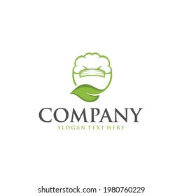 Chef Leaf Green Logo Design