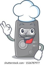 Chef light meter isolated with the cartoon