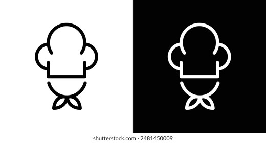 chef line icon vector illustration set.
