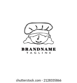 chef logo cartoon icon design template black modern isolated vector cute