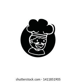 chef logo classical cook catering vector design
