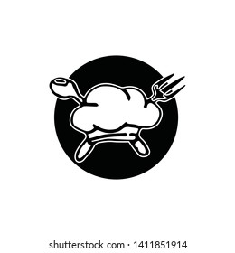 chef logo classical cook catering vector design
