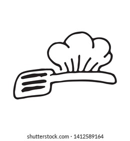chef logo classical cook catering vector design
