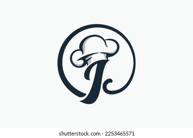 chef logo with a combination of letter i and chef hat for any business especially for restaurant, cafe, catering, etc.