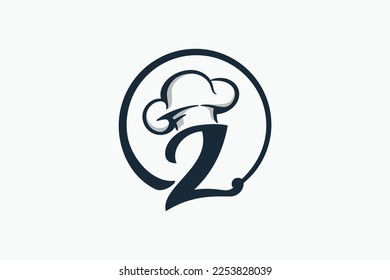 chef logo with a combination of letter z and chef hat for any business especially for restaurant, cafe, catering, etc.
