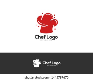 chef logo design concept vector, restaurant logo template, chef hat logo symbol icon