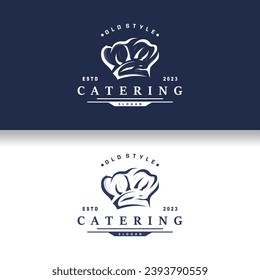 Chef Logo Design Cooking Inspiration And Chef Hat With Simple Lines For Restaurant Business Brands