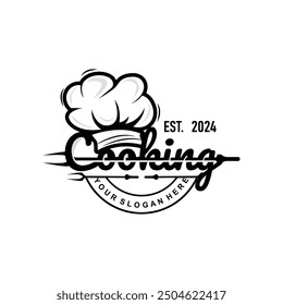 Chef Logo Design Cooking Inspiration And Chef Hat With Simple Lines For Restaurant Business Brands