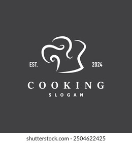 Chef Logo Design Cooking Inspiration And Chef Hat With Simple Lines For Restaurant Business Brands