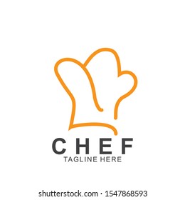 Chef logo design with modern concept. Cooking chef vector template design