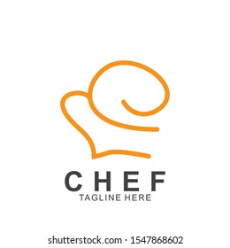 Chef logo design with modern concept. Cooking chef vector template design