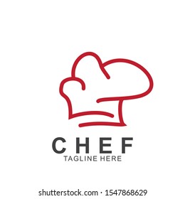 Chef logo design with modern concept. Cooking chef vector template design