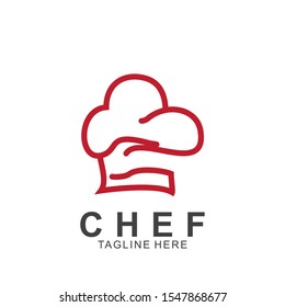 Chef logo design with modern concept. Cooking chef vector template design