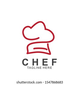 Chef logo design with modern concept. Cooking chef vector template design