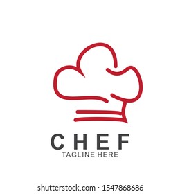 Chef logo design with modern concept. Cooking chef vector template design