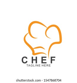 Chef logo design with modern concept. Cooking chef vector template design