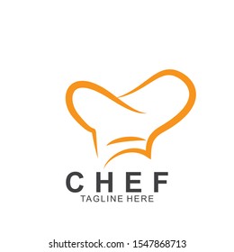 Chef logo design with modern concept. Cooking chef vector template design