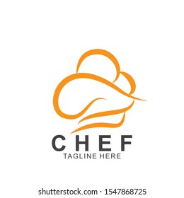 Chef logo design with modern concept. Cooking chef vector template design