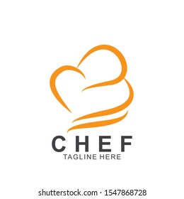 Chef logo design with modern concept. Cooking chef vector template design